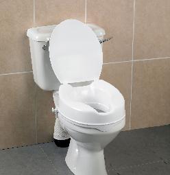 Savanah Raised Toilet Seat with Lid 5cm/2 Inches